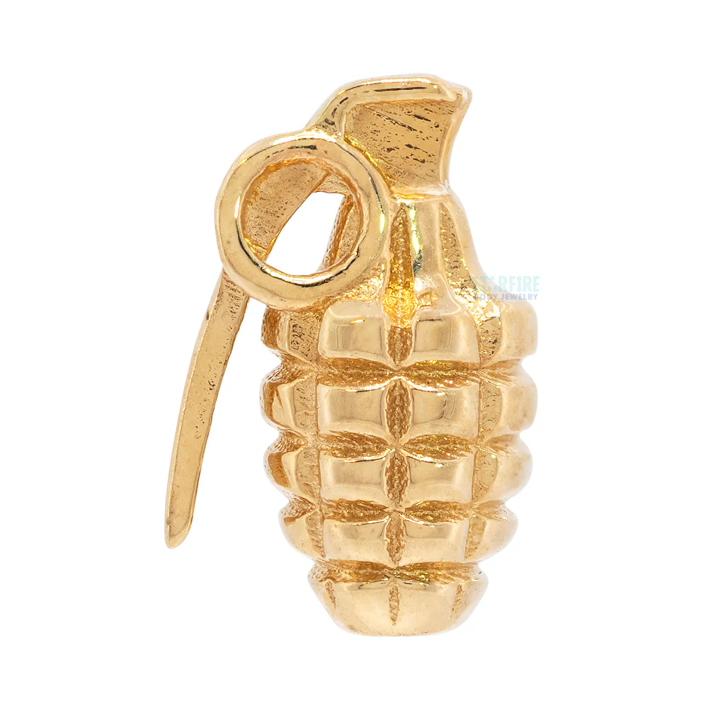 Grenade Threaded End in Gold - Image 3
