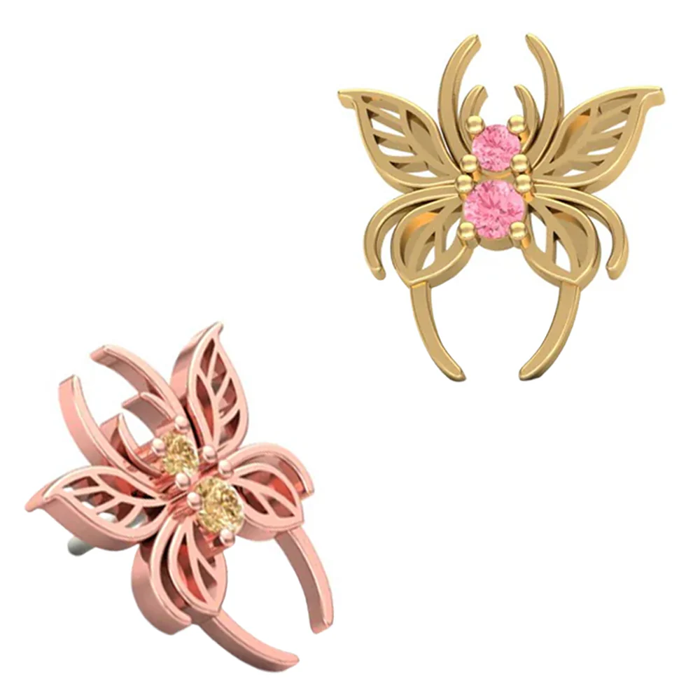 threadless: Spiderfly End in Gold with Gemstones