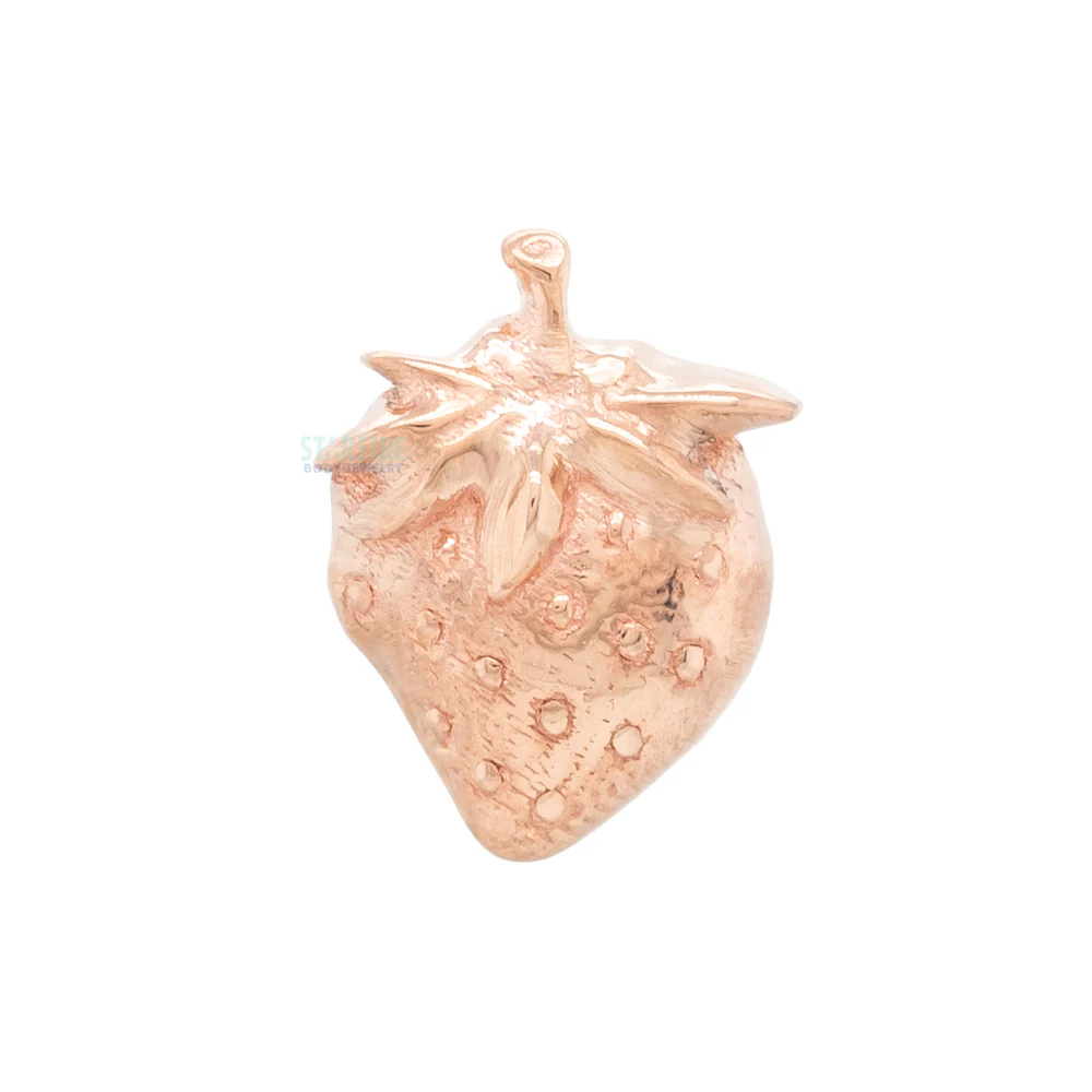 Strawberry Threaded End in Gold - Image 6