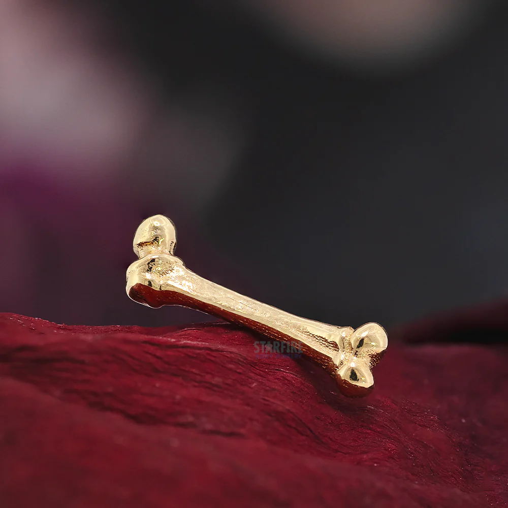 threadless: 3D Bone End in Gold - Image 2