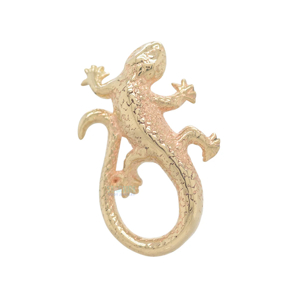 threadless: Collared Lizard End in Gold
