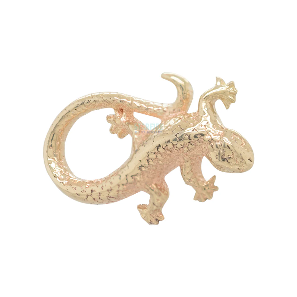 threadless: Collared Lizard End in Gold - Image 2