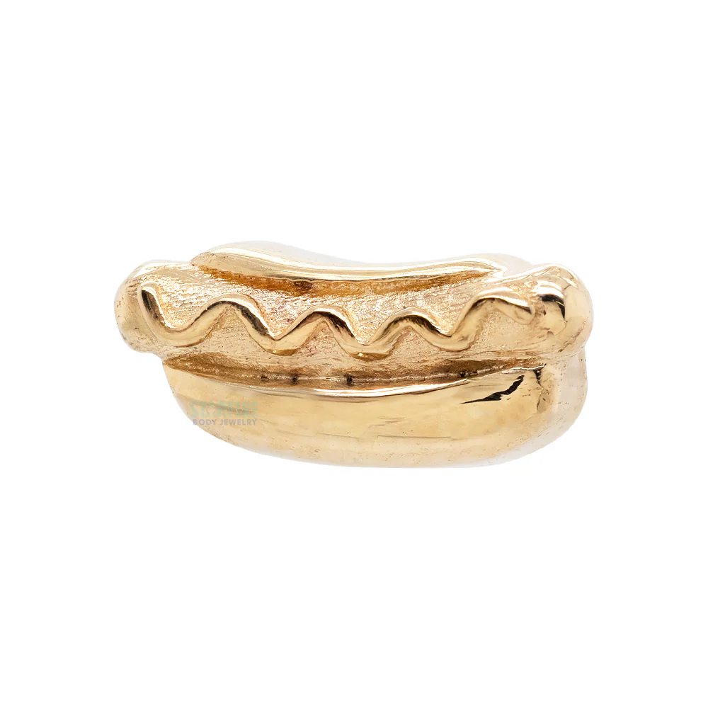 threadless: Hot Dog End in Gold