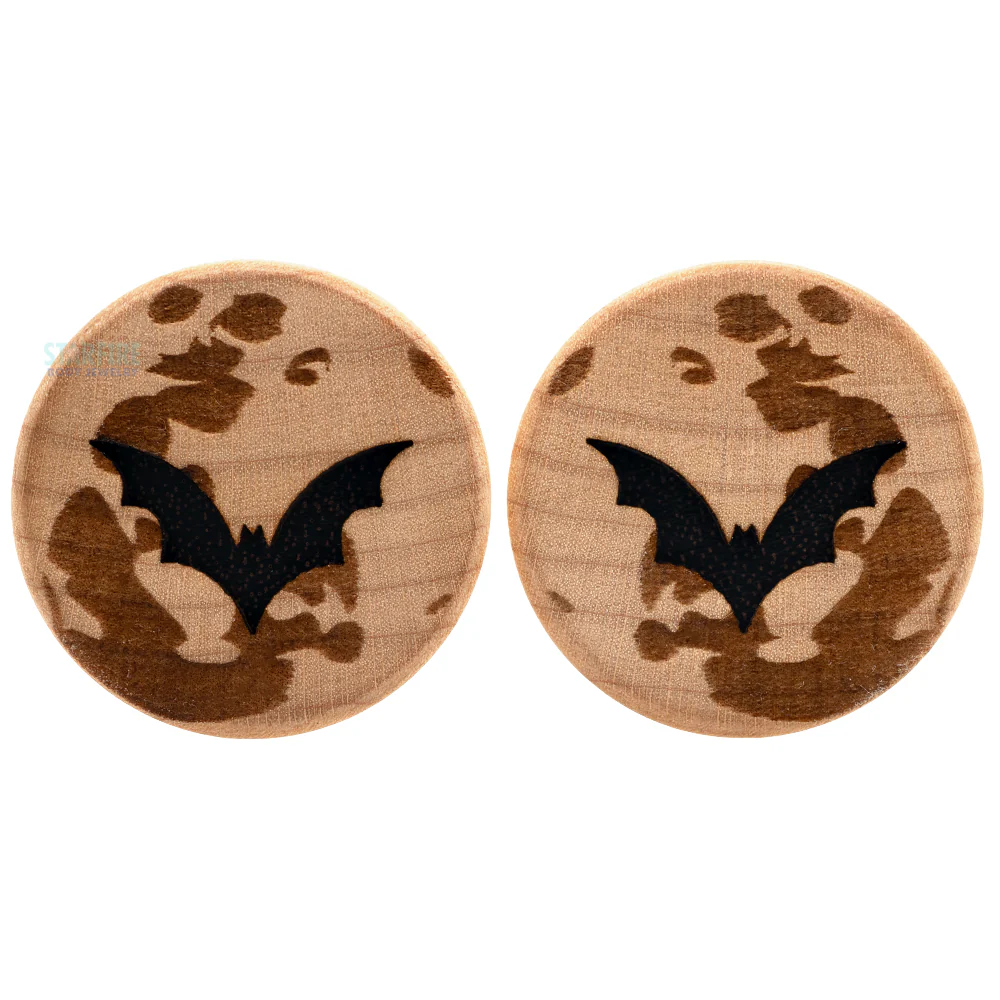Moon Bats Wood Plugs - Image 4