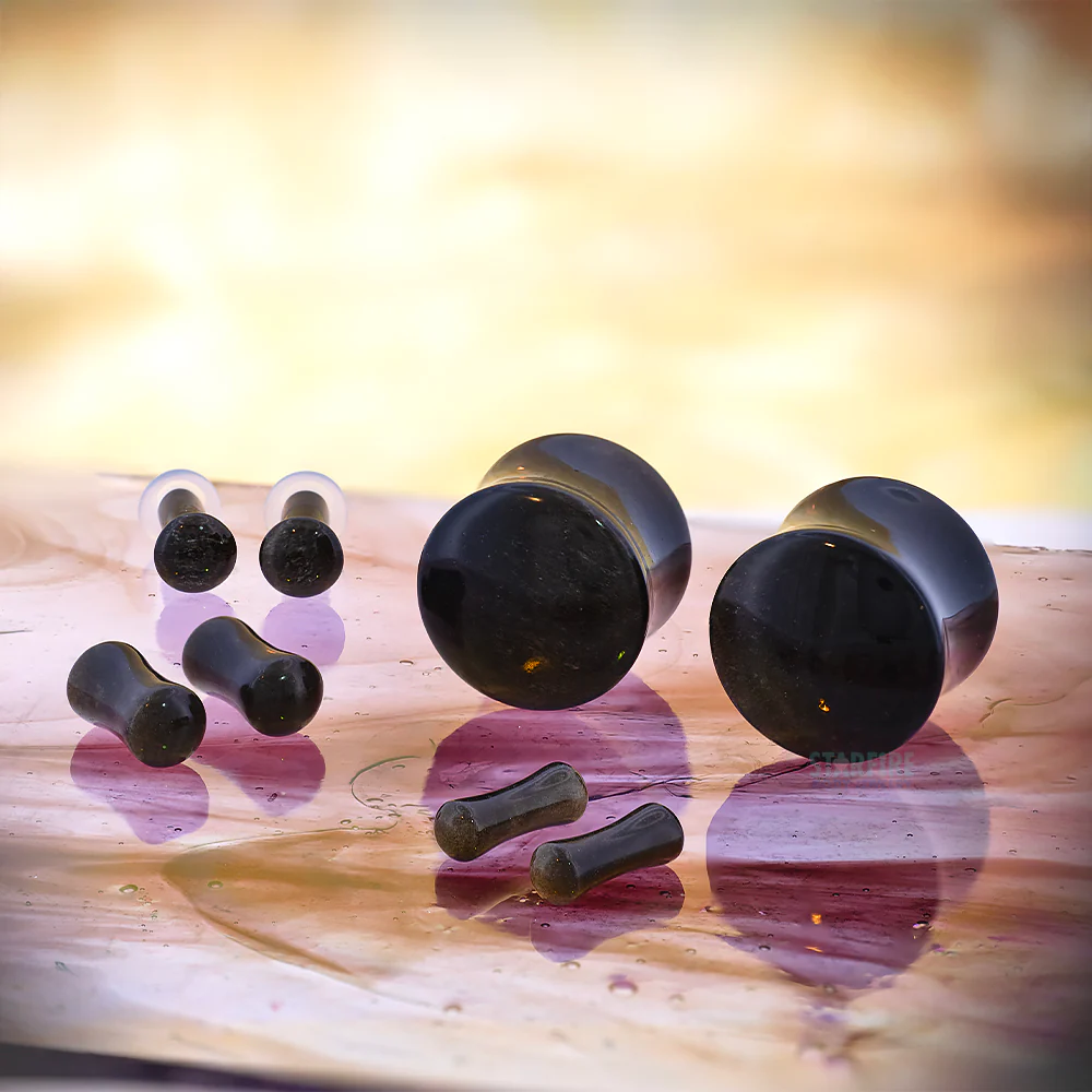 Stone Plugs - Golden Obsidian - Image 2