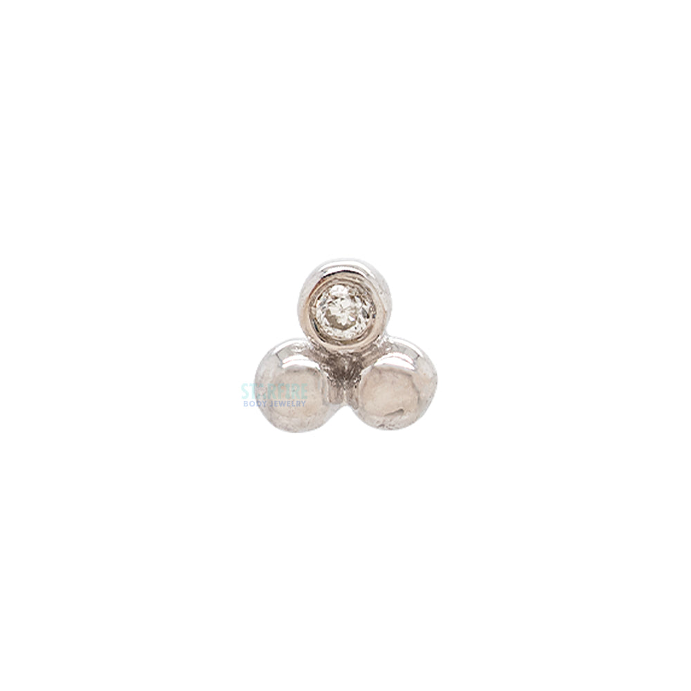 threadless: "Gela" End in Gold with Gemstone - Image 4