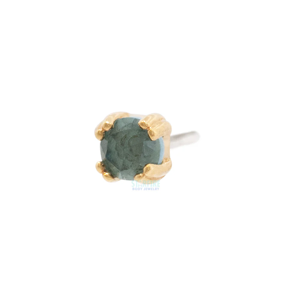 threadless: "Mimi" End in Gold with Gemstone