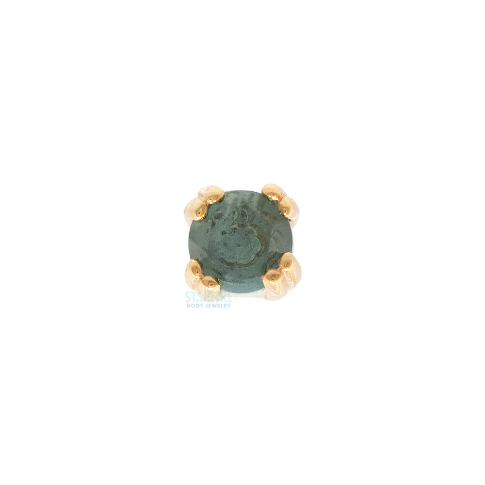threadless: "Mimi" End in Gold with Gemstone - Image 4
