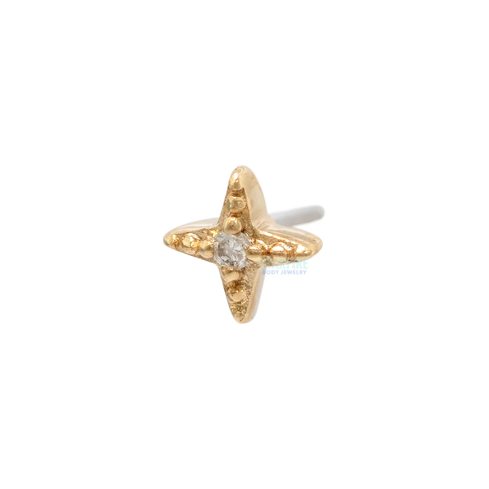threadless: "Victoria" End in Gold with Diamond
