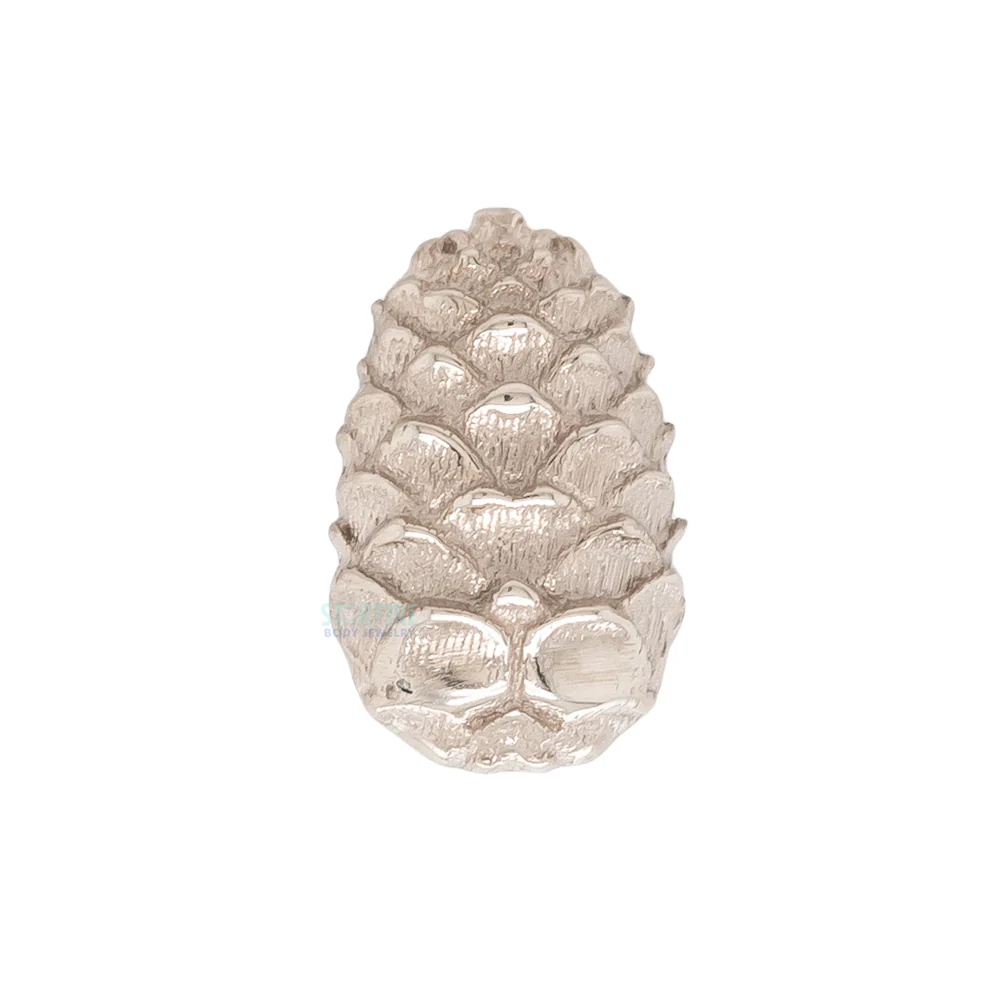 Pine Cone Threaded End in Gold - Image 4