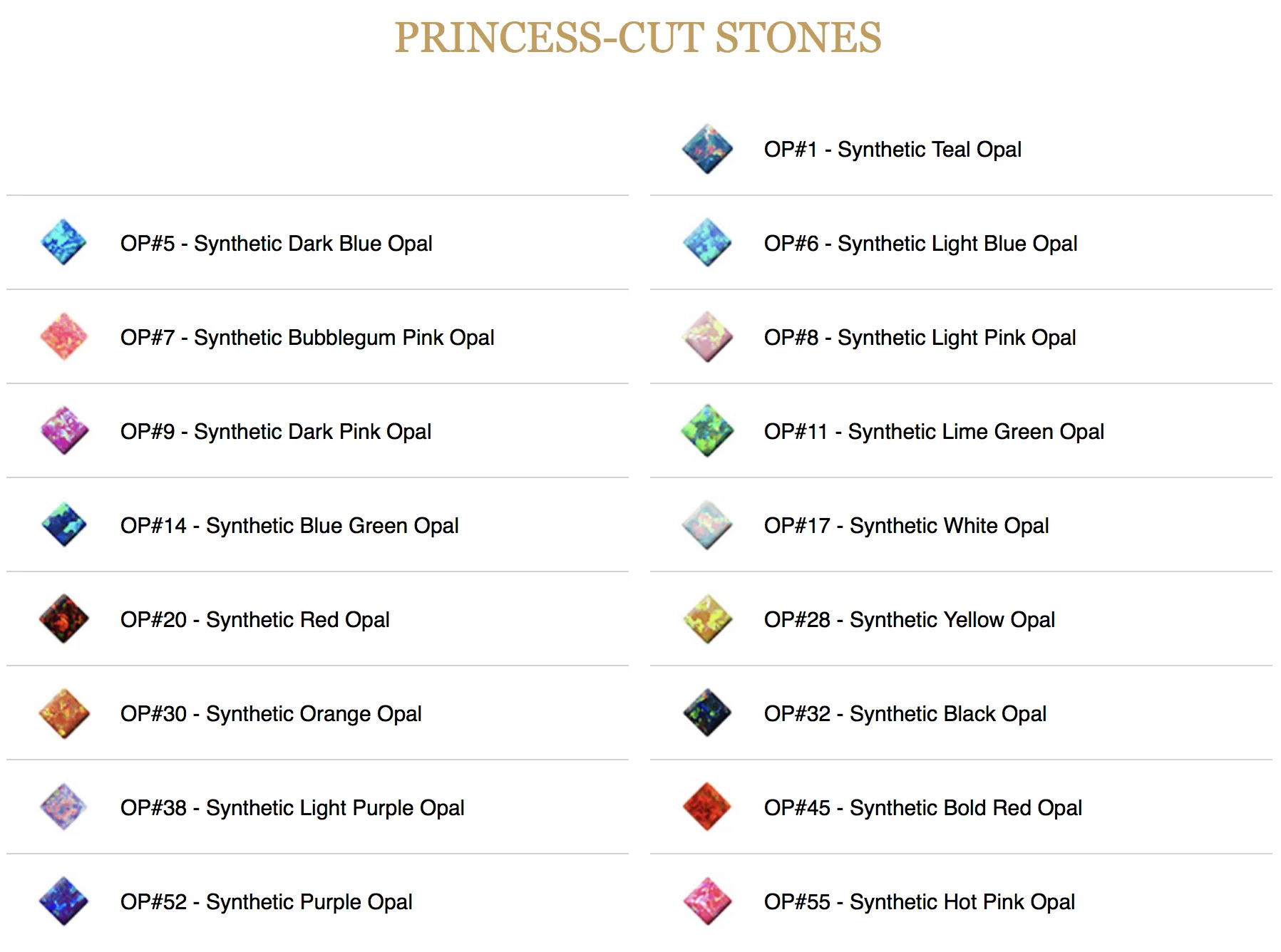 Princess-Cut Opal Cabochon Navel Curve - Image 3
