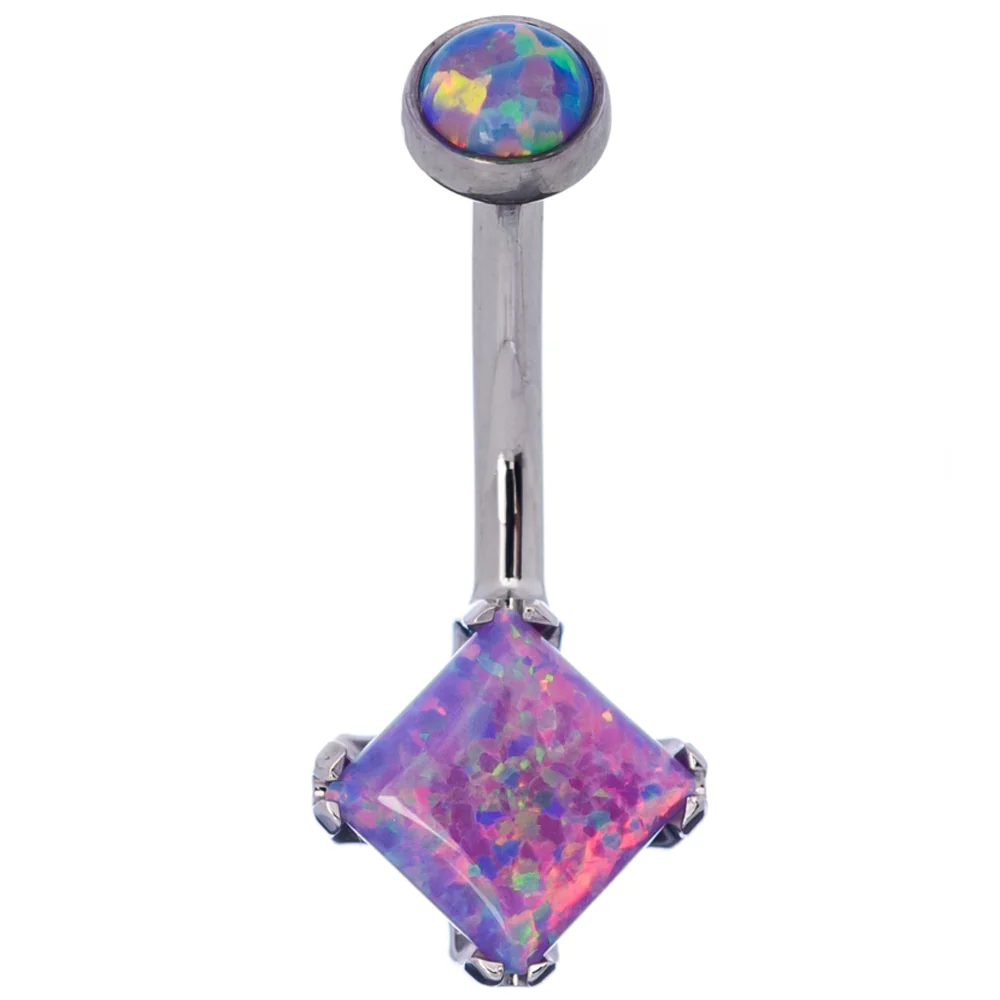 Princess-Cut Opal Cabochon Navel Curve - Image 5