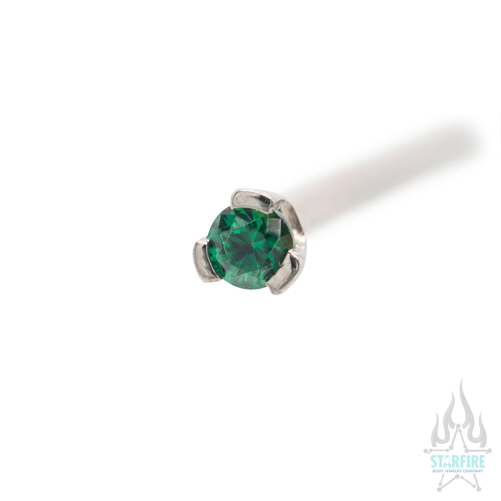 Prong-set Faceted Gem Nostril Screw - Image 12