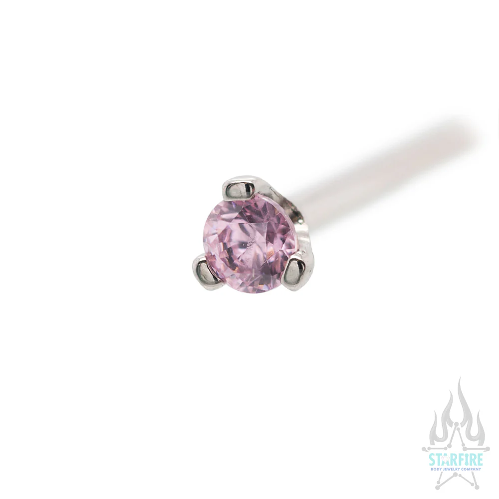 Prong-set Faceted Gem Nostril Screw - Image 14