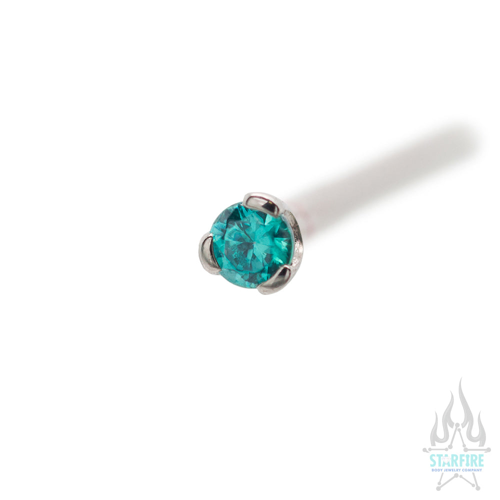Prong-set Faceted Gem Nostril Screw - Image 18