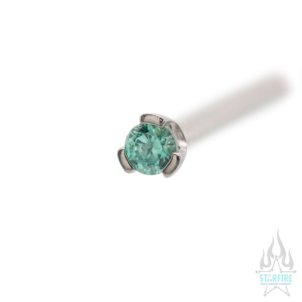 Prong-set Faceted Gem Nostril Screw - Image 20