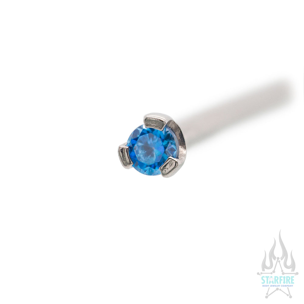 Prong-set Faceted Gem Nostril Screw - Image 24