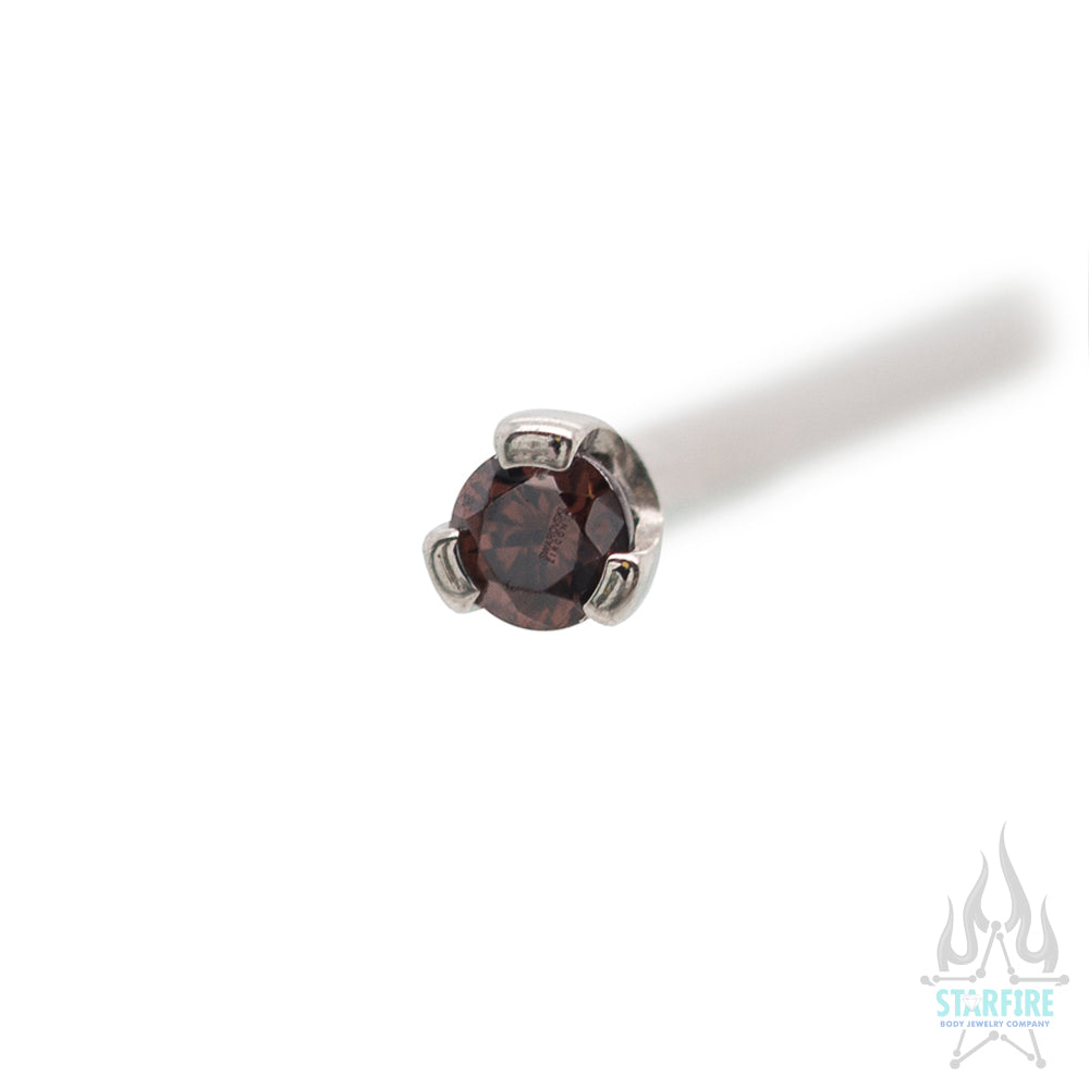 Prong-set Faceted Gem Nostril Screw - Image 28