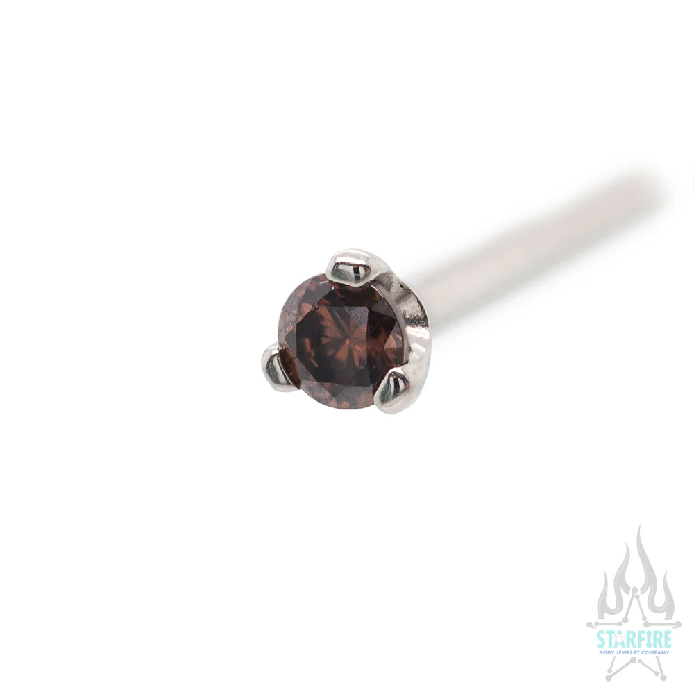Prong-set Faceted Gem Nostril Screw - Image 29
