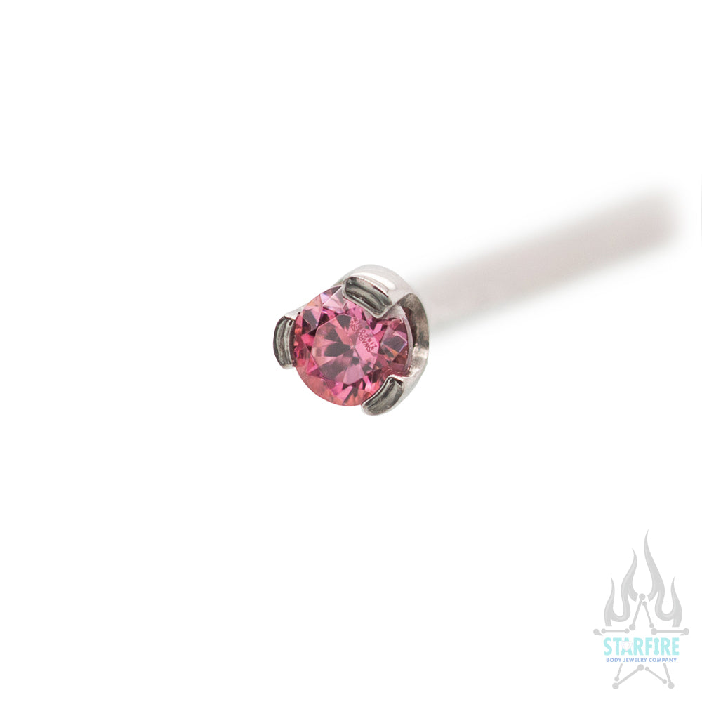 Prong-set Faceted Gem Nostril Screw - Image 30