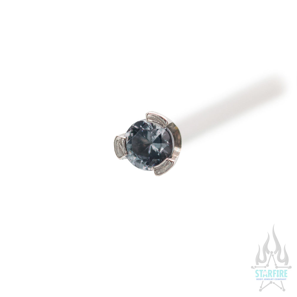 Prong-set Faceted Gem Nostril Screw - Image 34
