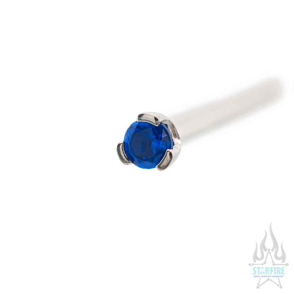 Prong-set Faceted Gem Nostril Screw - Image 37