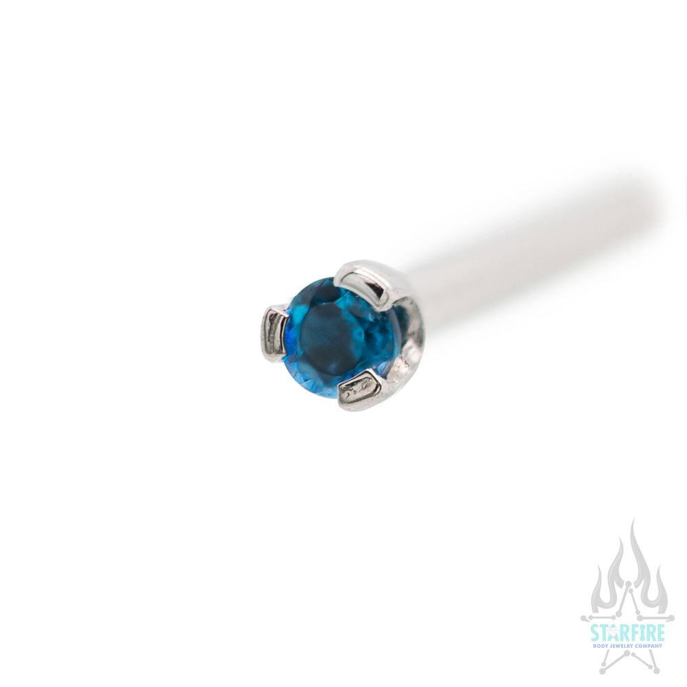 Prong-set Faceted Gem Nostril Screw - Image 39