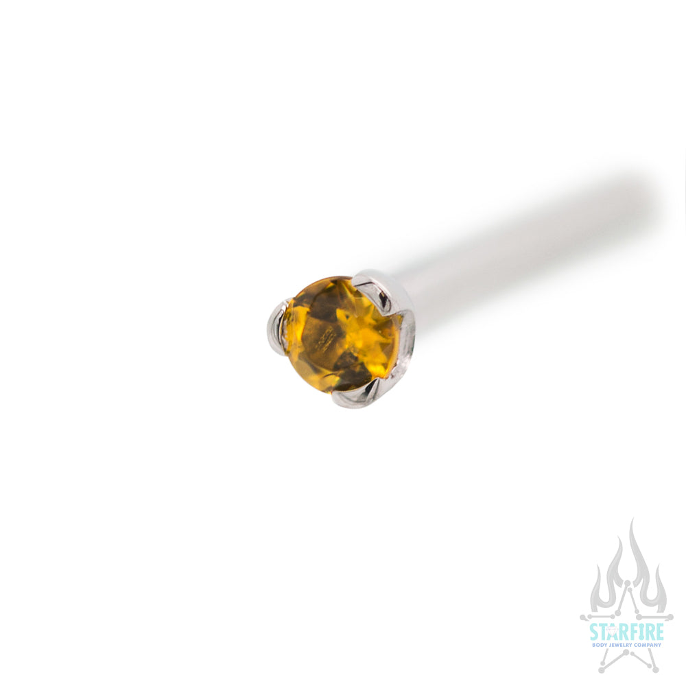 Prong-set Faceted Gem Nostril Screw - Image 40