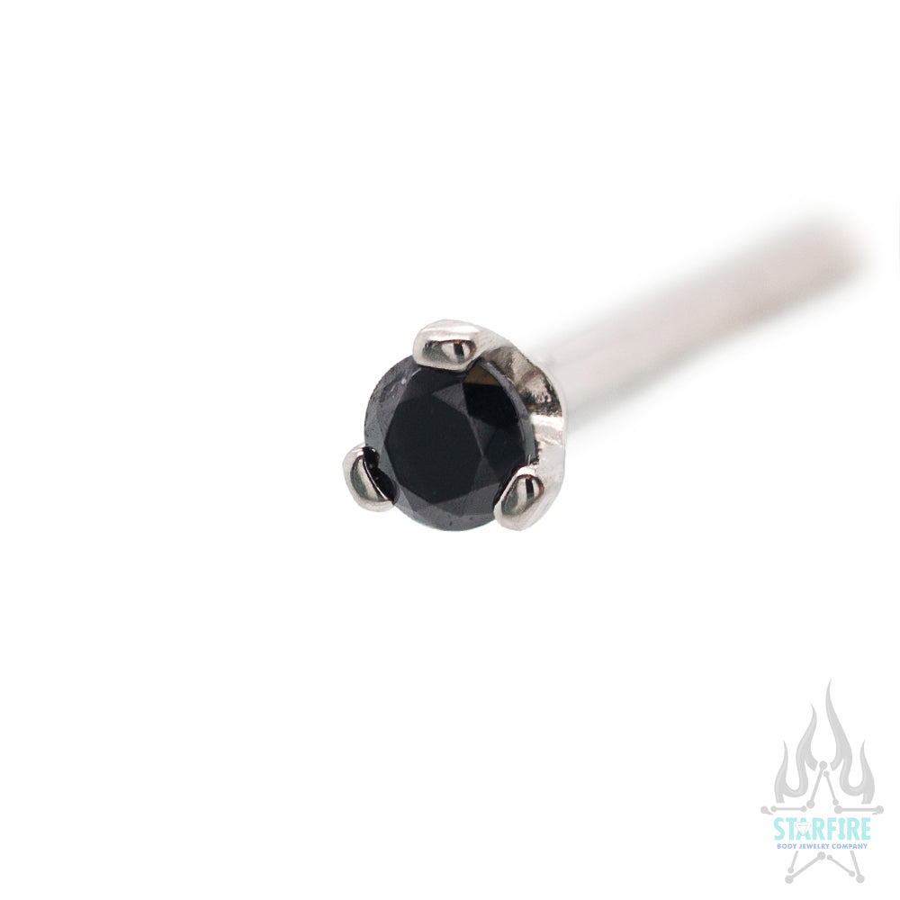 Prong-set Faceted Gem Nostril Screw - Image 43