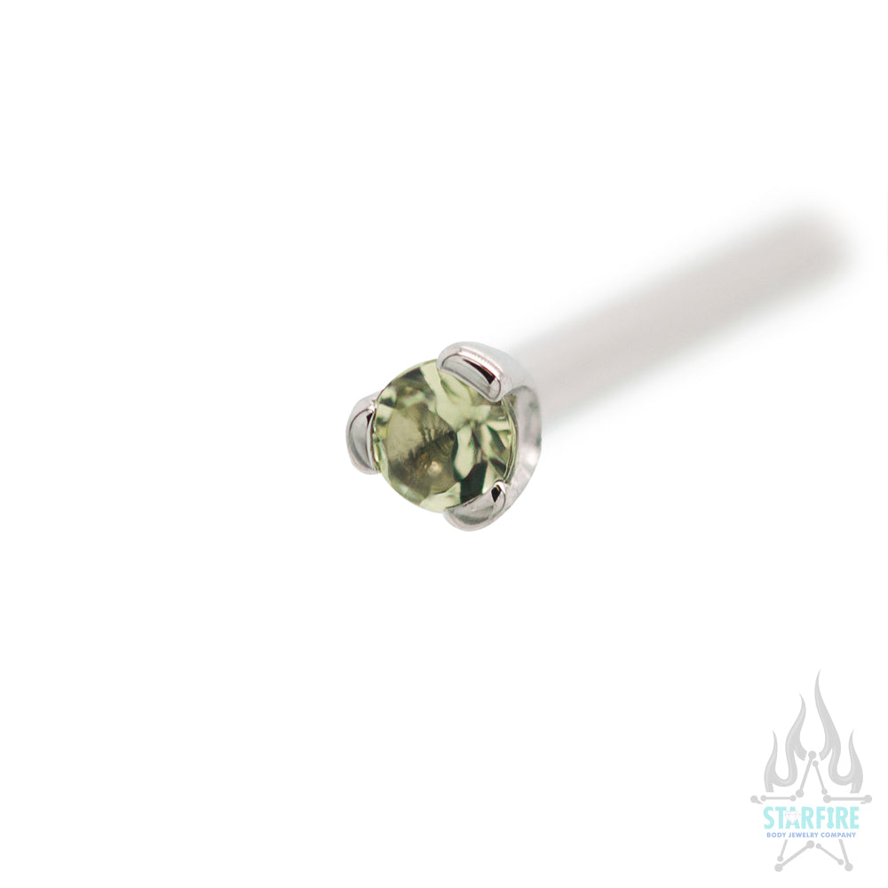 Prong-set Faceted Gem Nostril Screw - Image 45