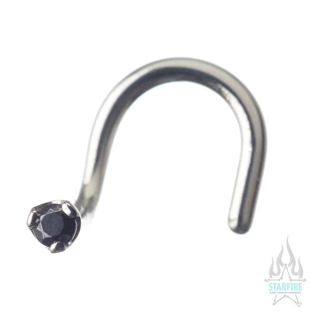 Prong-set Faceted Gem Nostril Screw - Image 62