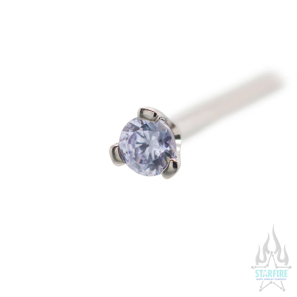 Prong-set Faceted Gem Nostril Screw - Image 63