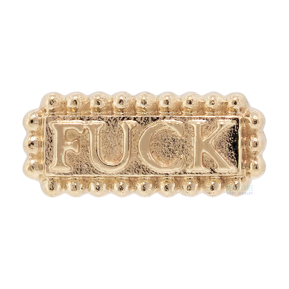 threadless: "Four Letter Word" End in Gold