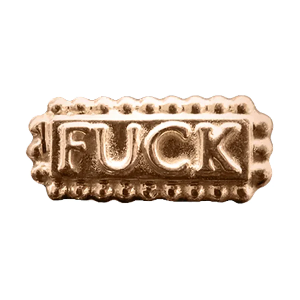 threadless: "Four Letter Word" End in Gold - Image 5