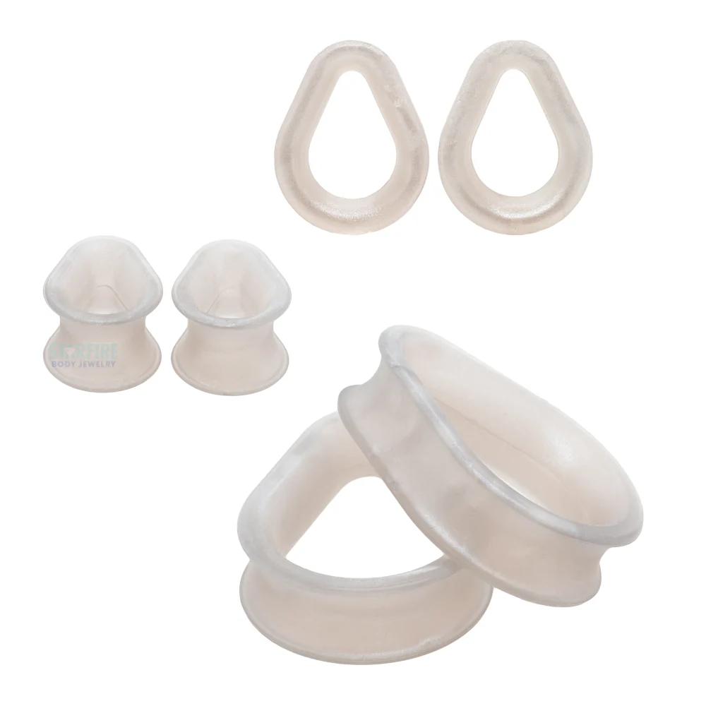 Silicone Hydra (teardrop) Eyelets - Silver