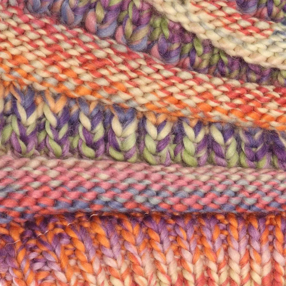 Starfire Multi Color Cable Knit CC Beanie - Image 5