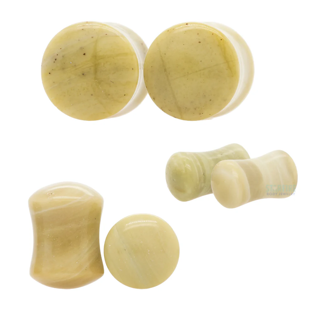 Stone Plugs - African Serpentine