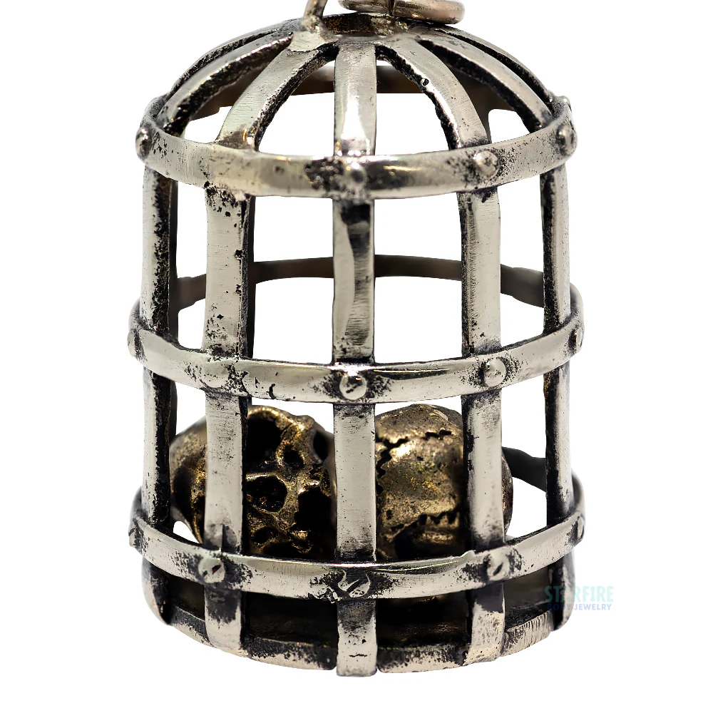 Medieval Cage Skull Weights - Image 4