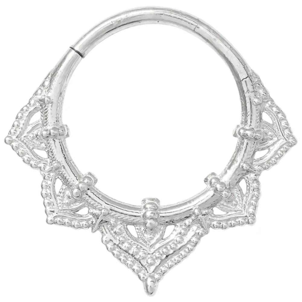 "Beaded Lotus" Continuous Ring in Gold - Image 3