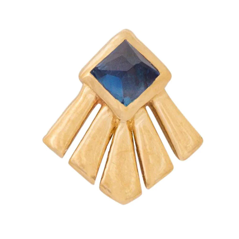 threadless: "Aurora" Pin in Gold with Gemstone - Image 4