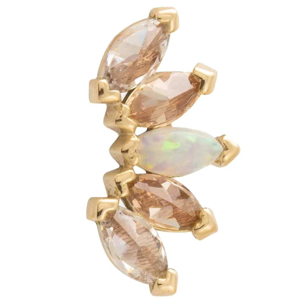 threadless: "Bella" Pin in Gold - 'Nudes in Nature' Collection - Image 3