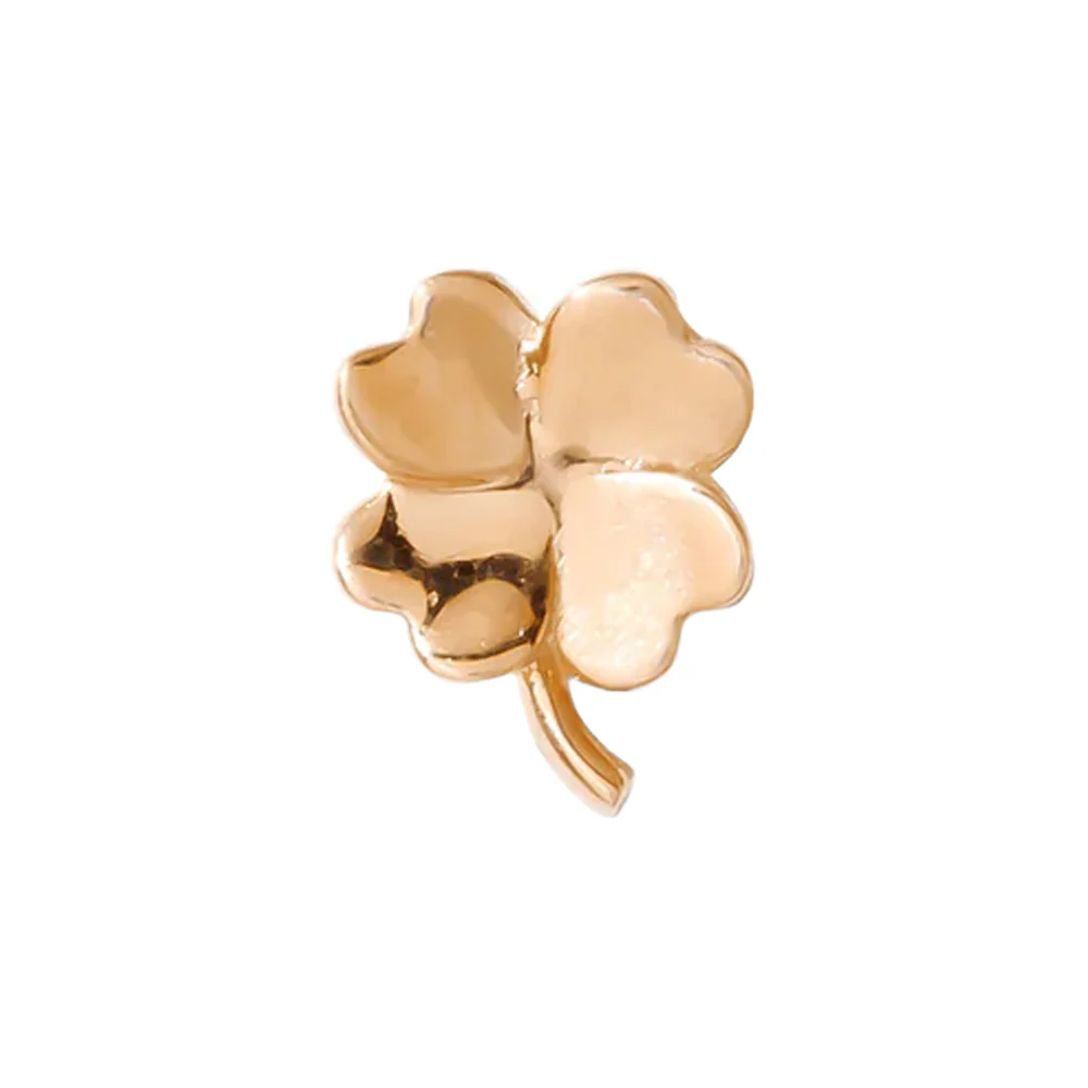 threadless: Clover Pin in Gold - Image 4