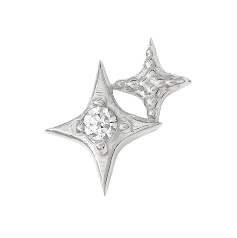 threadless: "Glamour" Pin in Gold with Gemstones - Image 4