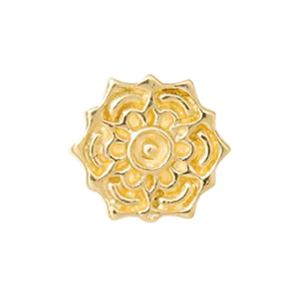 threadless: Lotus XS Pin in Gold