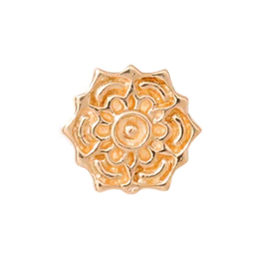 threadless: Lotus XS Pin in Gold - Image 3