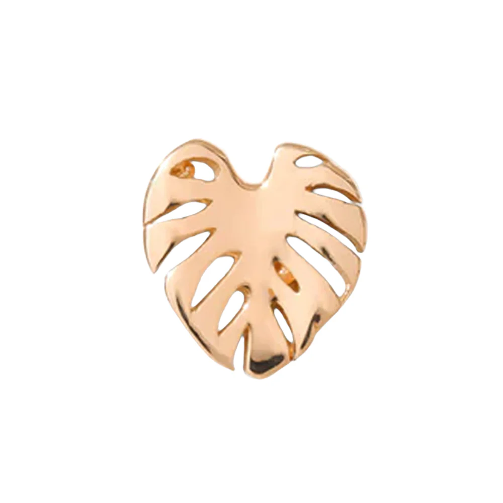threadless: Mini Monstera Pin in Gold - Image 4