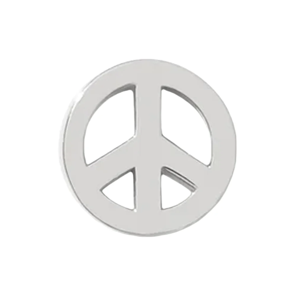 threadless: Peace Sign Pin in Gold - Image 3