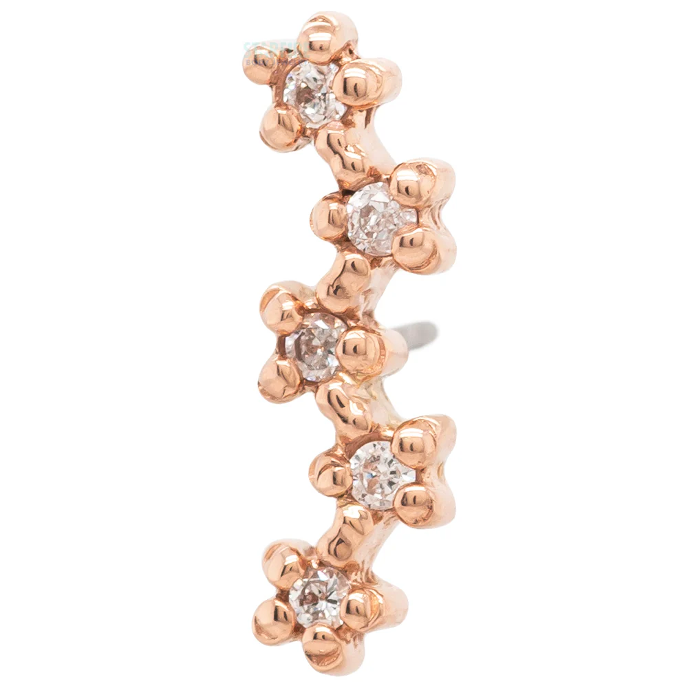 threadless: Stardust Pin in Gold with Gemstones - Image 6