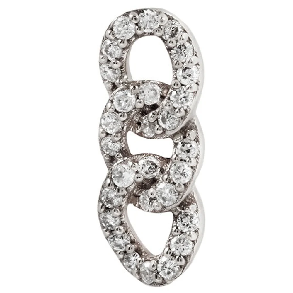 threadless: "Chainlink" End in Gold with Diamonds - Image 5