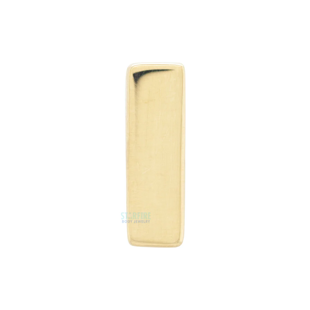 threadless: Flat Rectangle Pin in Gold - Image 2